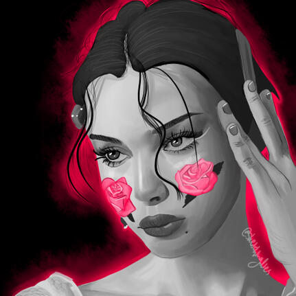 Monochrome portrait examples