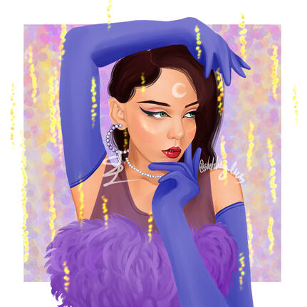 Half-body portrait example 3